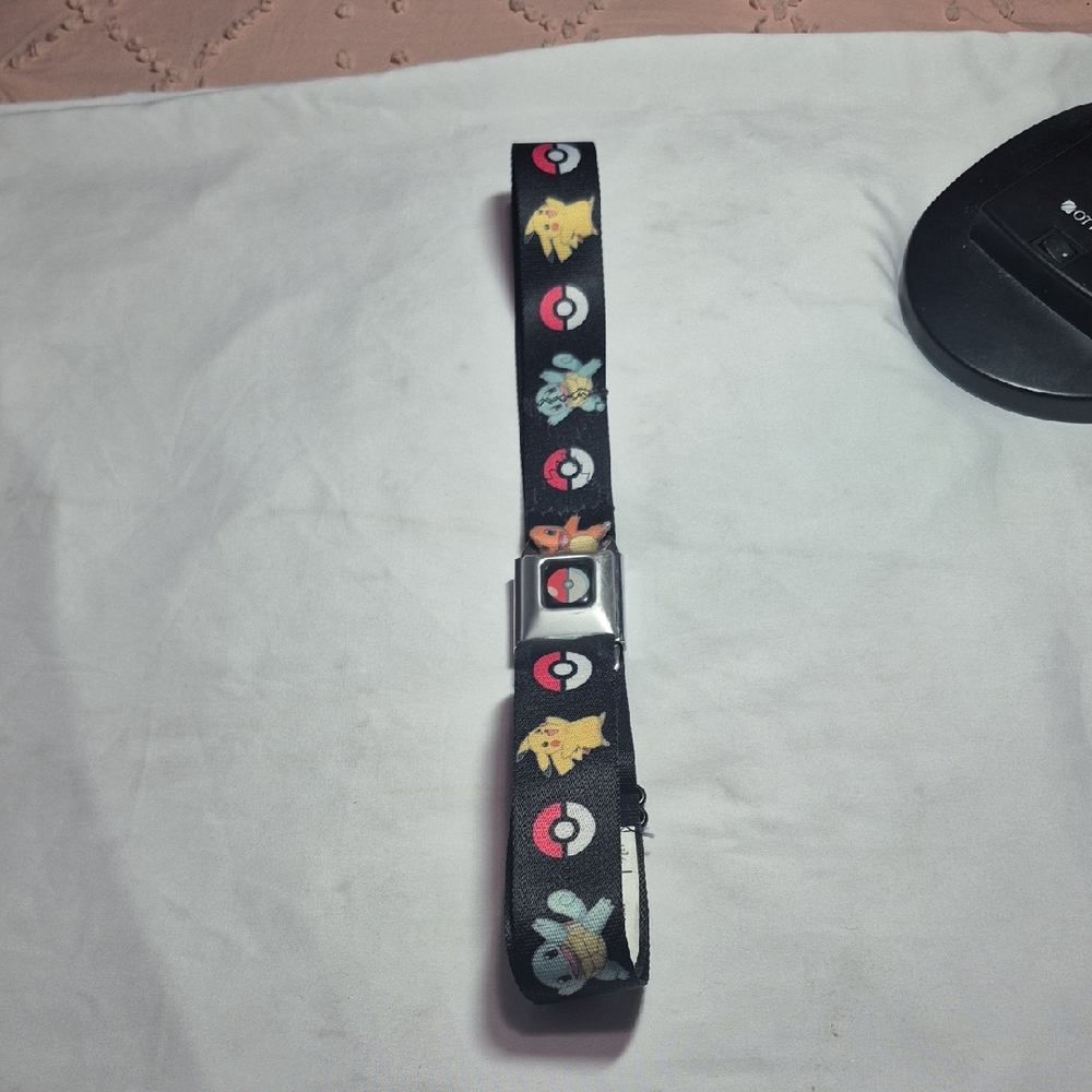 Buckle-Down Black and Red Pokémon Belt